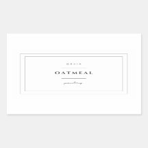 Stickers Étiquette de farine d'avoine