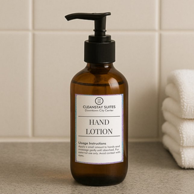 Stickers Étiquette de la Lotion à la main sur mesu (Créateur téléchargé)