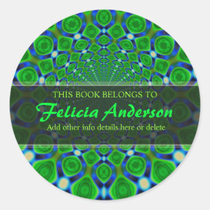 Stickers Étiquette de livres d'art super Psychedel