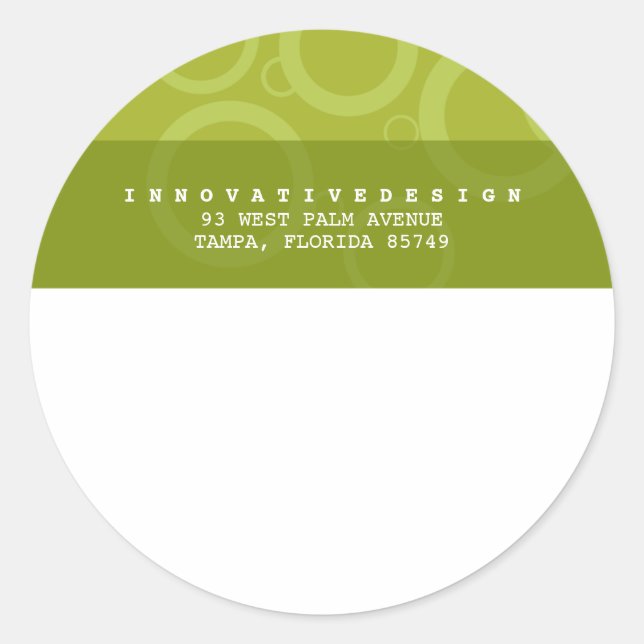 Stickers Étiquette de messagerie innovants (Devant)