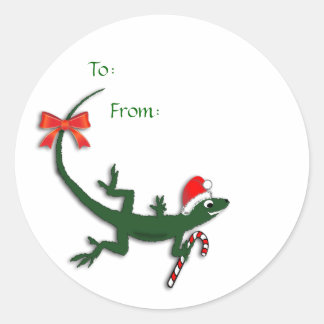Stickers Étiquette de Noël Lizard