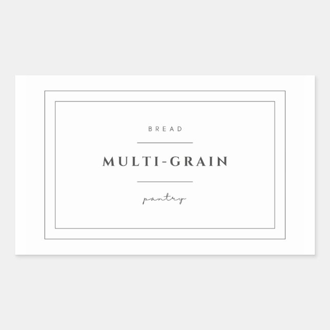 Stickers Étiquette de pain multigrain (Devant)