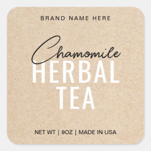 Stickers Étiquette de produits de thé chamomile Em