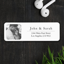 Stickers Étiquette de retour Modèle photo simple