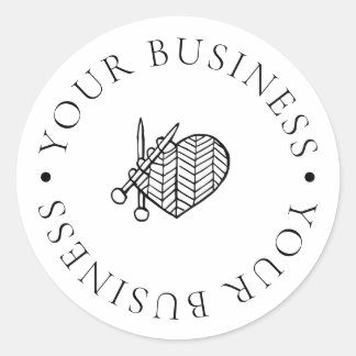 Stickers Étiquette d'emballage d'entreprise Croche