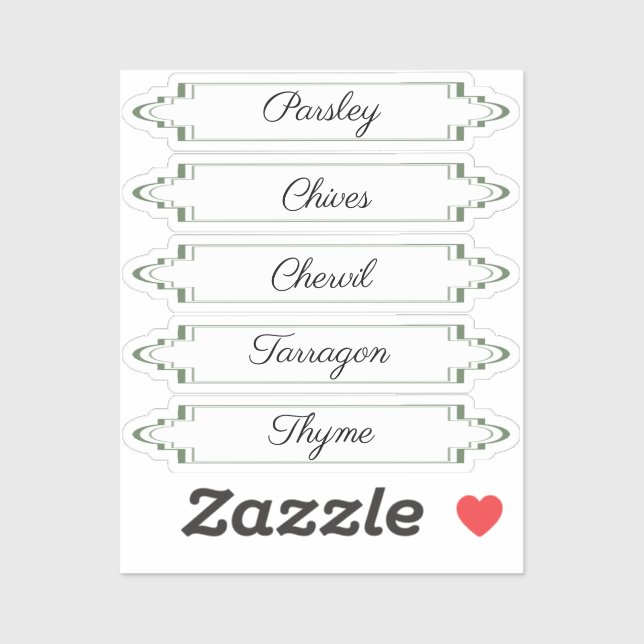 Stickers Étiquette Herbe Française Amende Herbes (Feuille)