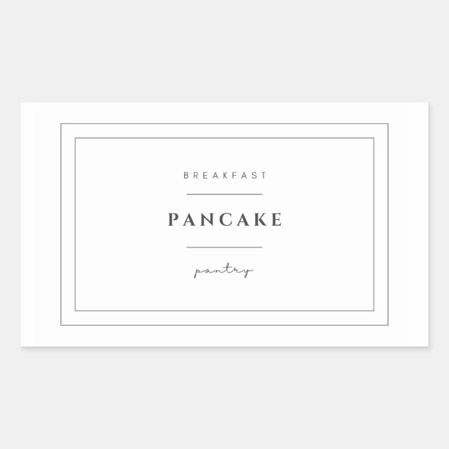 Stickers Étiquette Pancake (Devant)