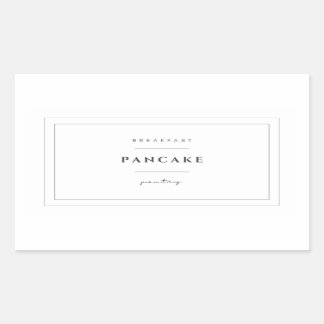 Stickers Étiquette Pancake