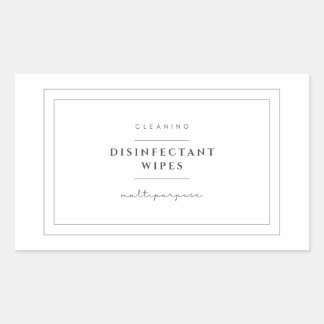 Stickers Étiquette pour désinfectant linges