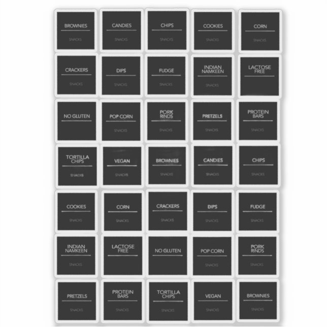 Stickers Étiquettes (Devant)