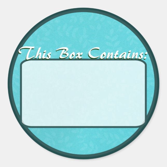 Stickers étiquettes (Devant)