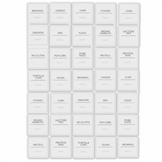 Stickers Étiquettes (Devant)