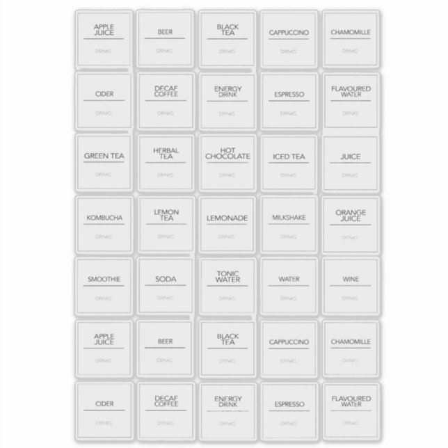 Stickers Étiquettes (Devant)