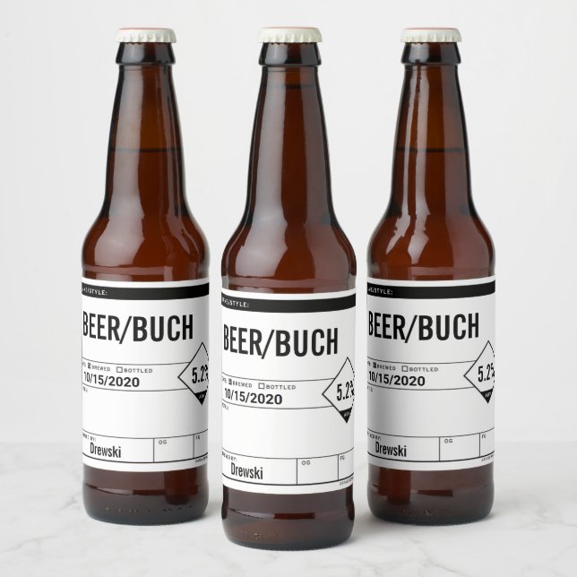 Stickers Étiquettes à bouteille de bière Générique (Bouteilles)