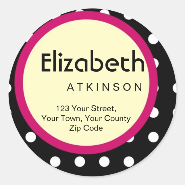 Stickers étiquettes de adresse (Devant)