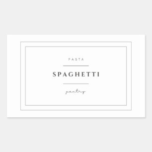 Stickers Étiquettes de pâtes spaghetti