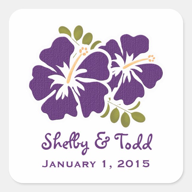 Stickers Étiquettes Iris Hibiscus Favoriser (Devant)