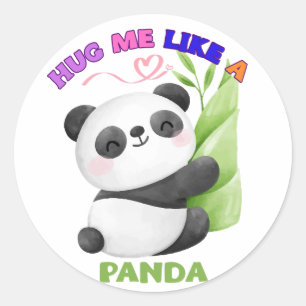 🐼 Stickers & Étiquettes - Me serrer comme un pand