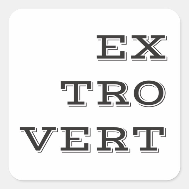 Stickers Extrovert (Devant)