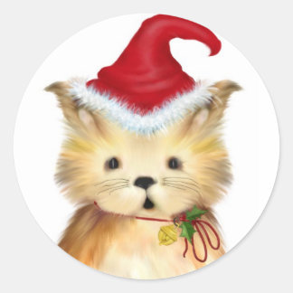 Stickers Fa-La-La-La-La-Noël Kitten