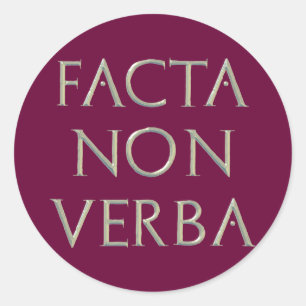 Stickers Facta Non Verba