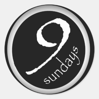 Stickers Fade to Black Round