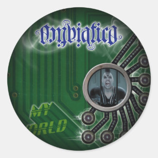 Stickers Fade to Black Round