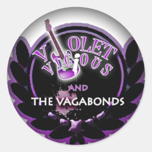 Stickers Fade to Black Round