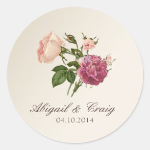 Stickers Faire-part de mariage botaniques victorie