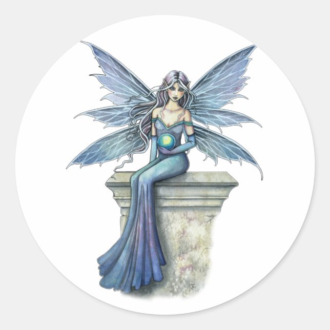 Stickers Fairy Blue Celeste par Molly Harrison (Devant)