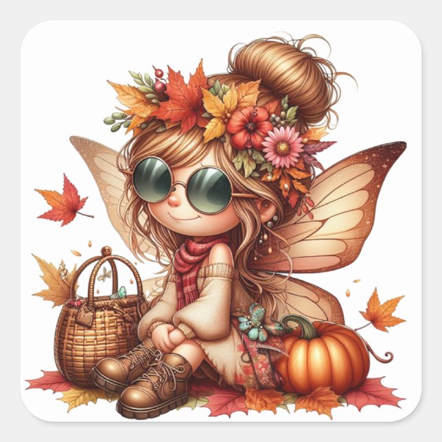 Stickers Fairy Cute Automne (Devant)