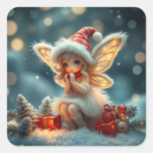Stickers Fairy d'hiver mignons