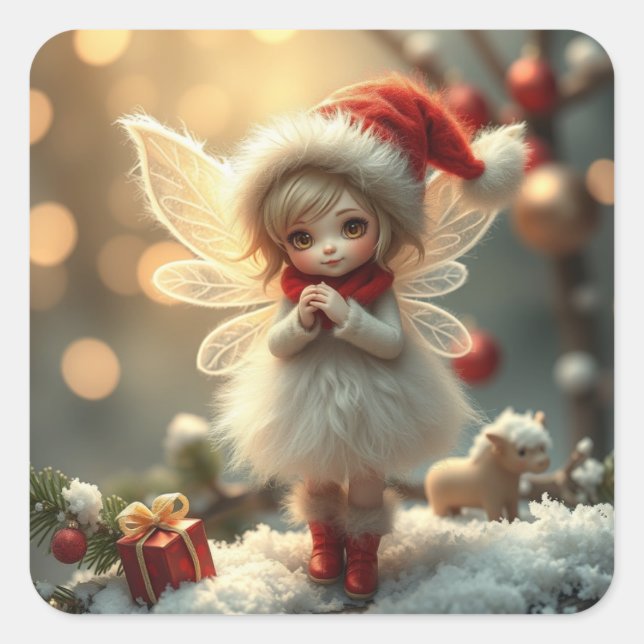 Stickers Fairy d'hiver mignons (Devant)