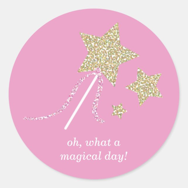 Stickers Fairy Princess Party Favoriser les fées (Devant)