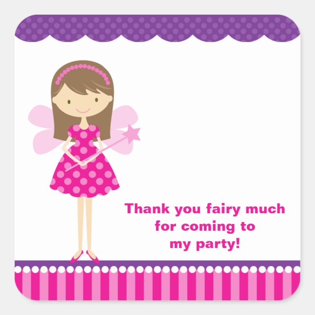 Stickers Fairy Rose et Violet Chaud (Devant)