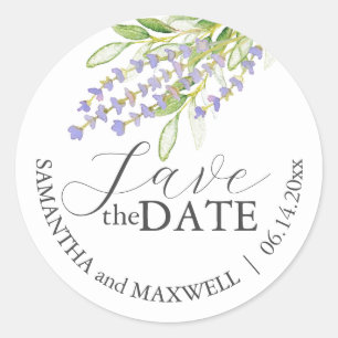 Stickers Faveur Mariage Personnalisé Lavender