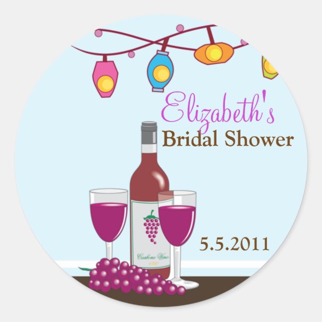 Stickers Faveur Personnalisables Vins et Fromages (Devant)