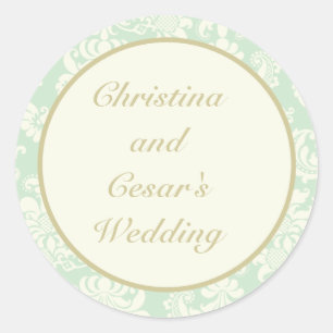 Stickers Favor 20 - 1,5" Damask Paris