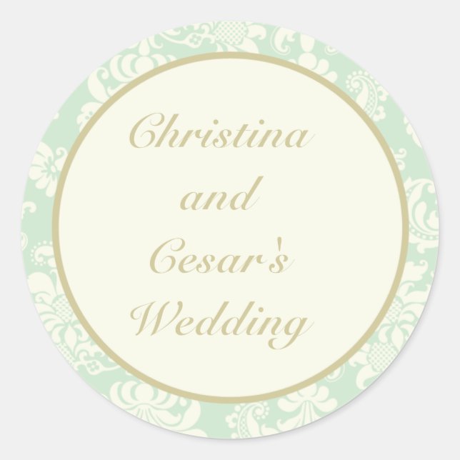 Stickers Favor 20 - 1,5" Damask Paris (Devant)