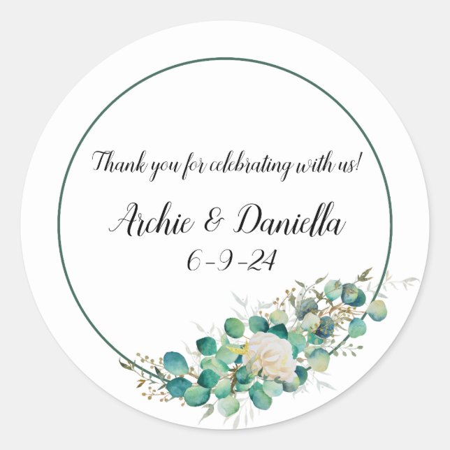 Stickers Favor Mariage (Devant)