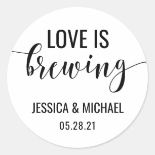Stickers Favor Mariage, L'amour est Sticker