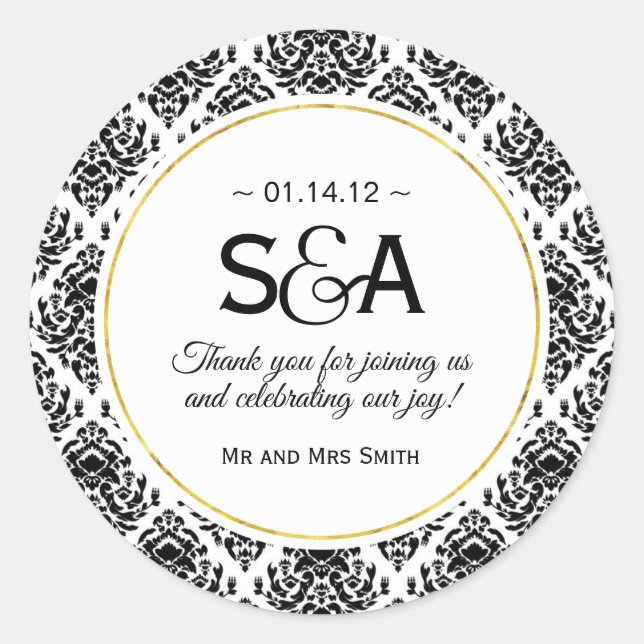 Stickers Favoris Damas Noir et Blanc (Devant)