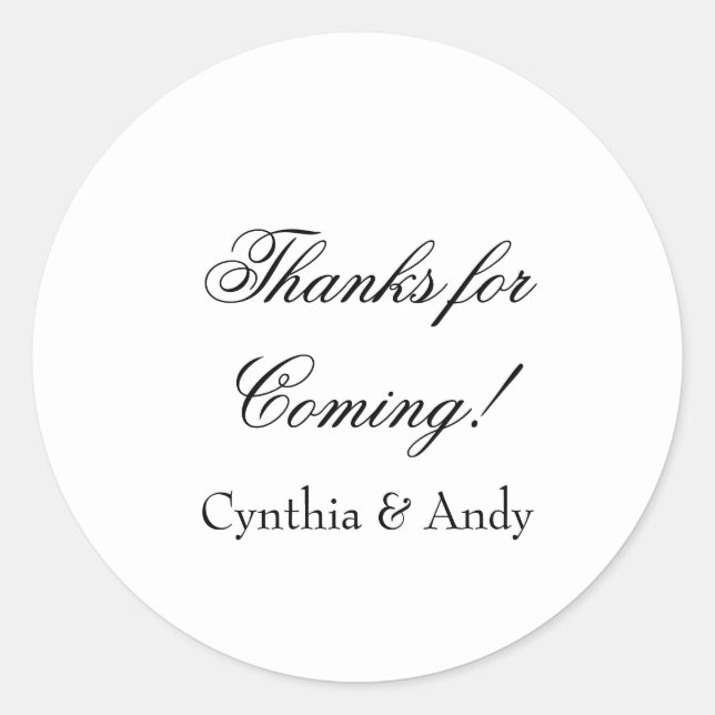 Stickers Favour Personnalisés | Autocollants perso (Devant)