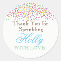 Stickers Favour Sprinkle Baby
