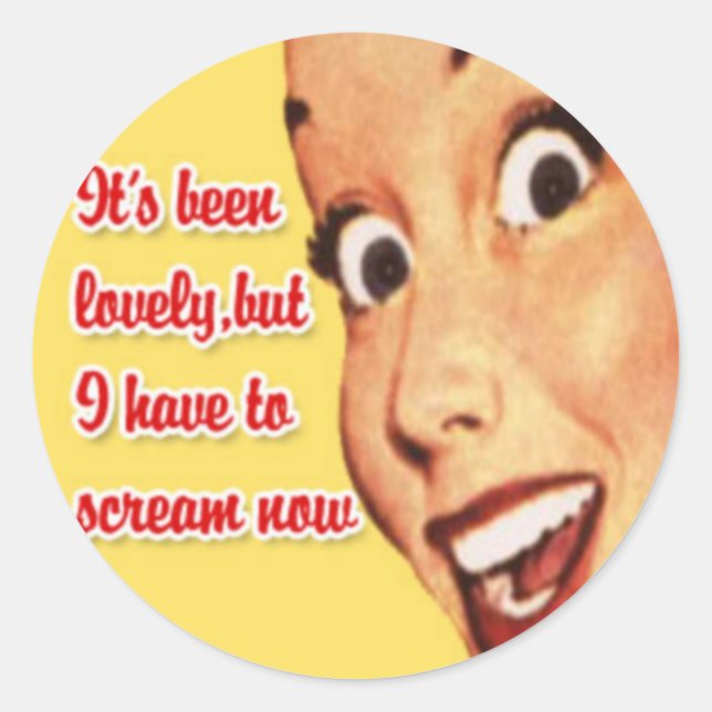 Stickers femme au foyer rétro 4 (Devant)