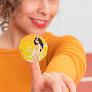 Stickers Femme d'été