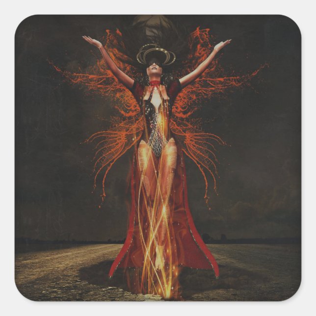 stickers femme sorcière (Devant)