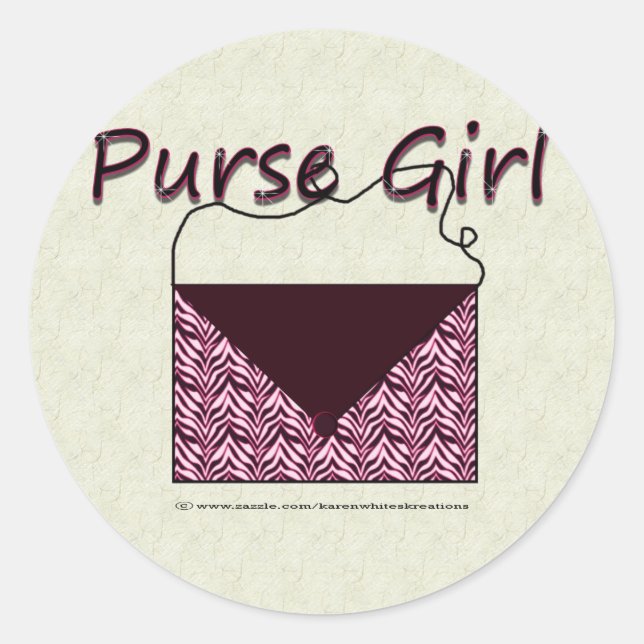 Stickers Femme Zebra Purse (Devant)