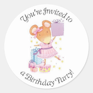 stickers fête d'anniversaire pour fille