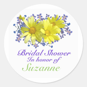 Stickers Fête des mariées Bouquet de marguerites j